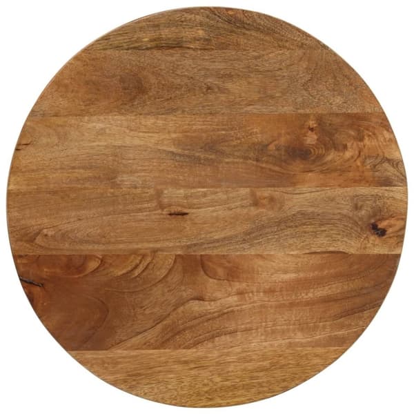 vidaXL Bordplate Ø 50x2,5 cm rund heltre mango