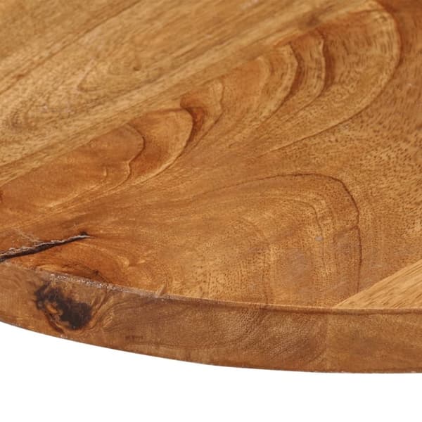 vidaXL Pöytälevy Ø 50x2,5 cm pyöreä täysi mangopuu