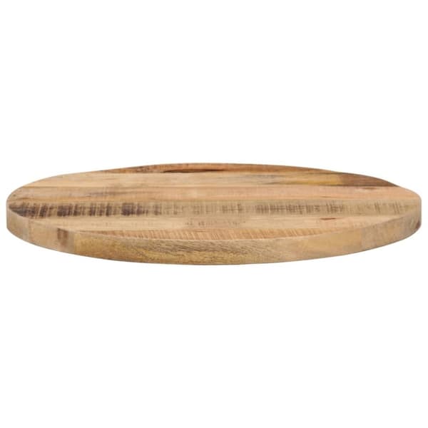 vidaXL Bordplate Ø 50x3,8 cm rund grovt heltre mango