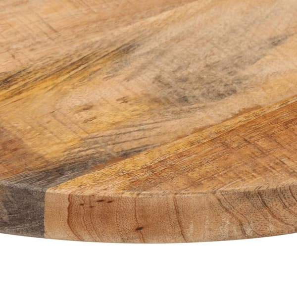 vidaXL Bordplate Ø 50x3,8 cm rund grovt heltre mango