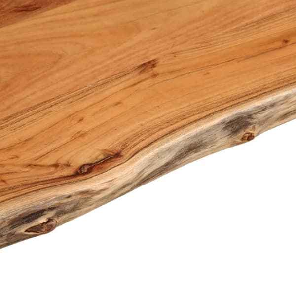 vidaXL Vegghylle 70x60x2,5 cm rektangulær heltre akasie naturlig kant