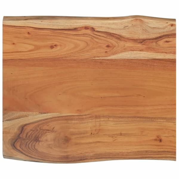 vidaXL Vegghylle 70x60x2,5 cm rektangulær heltre akasie naturlig kant