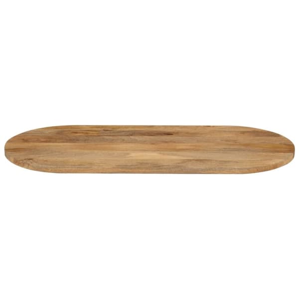 vidaXL Bordplate 110x40x2,5 cm oval heltre mango