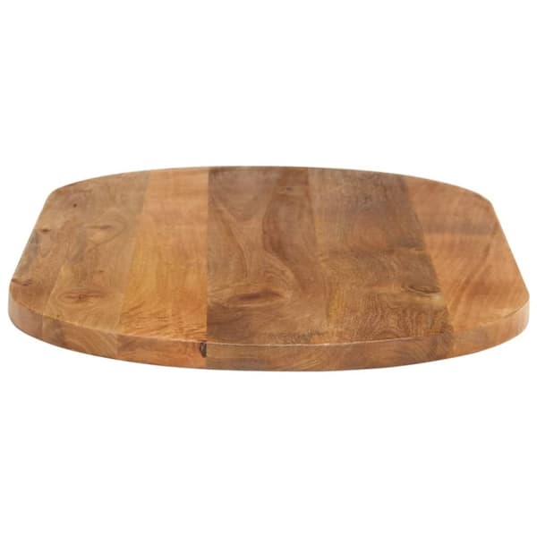 vidaXL Bordplate 90x40x2,5 cm oval heltre mango