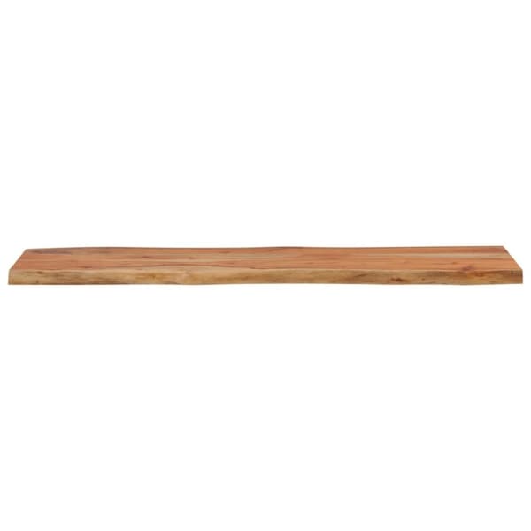 vidaXL Vegghylle 110x40x2,5 cm rektangulær heltre akasie naturlig kant