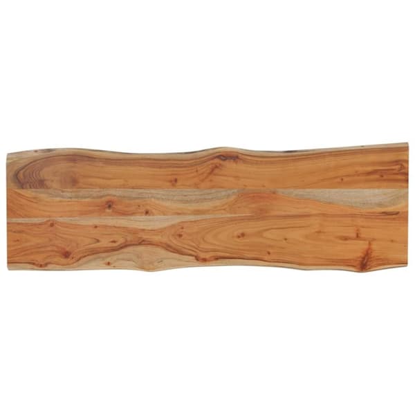 vidaXL Vegghylle 110x40x2,5 cm rektangulær heltre akasie naturlig kant