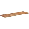 Miniatyrbilde 1 av 9: vidaXL Vegghylle 110x40x2,5 cm rektangulær heltre akasie naturlig kant