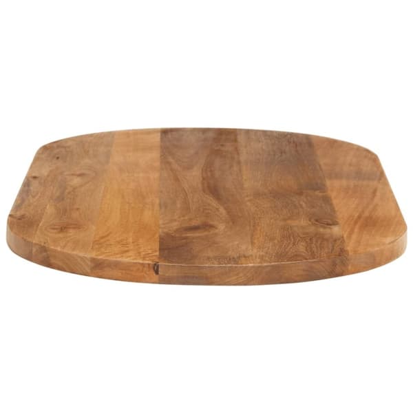 vidaXL Bordsskiva 80x40x3,8 cm oval massivt mangoträ