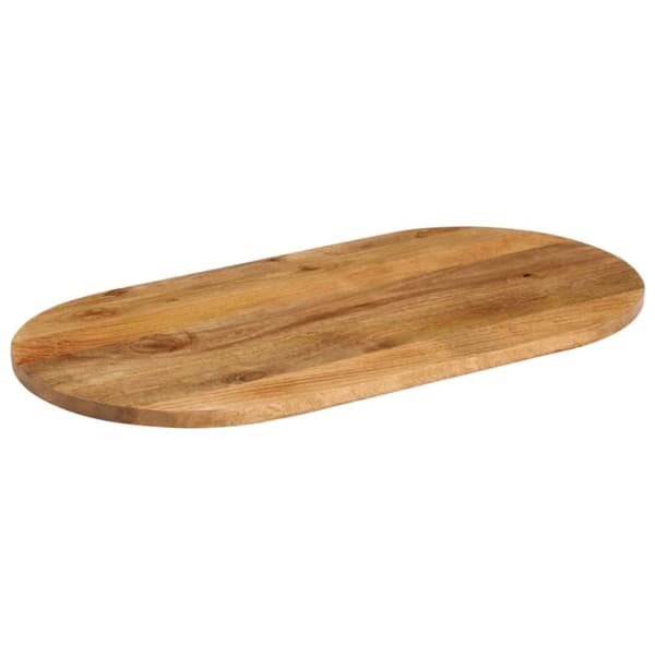 vidaXL Bordsskiva 80x40x3,8 cm oval massivt mangoträ