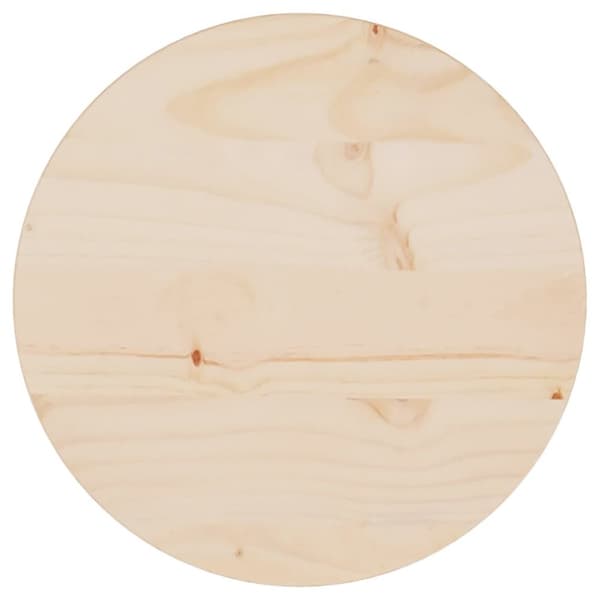 vidaXL bordplade Ø30x2,5 cm massivt fyrretræ -  Bordplader