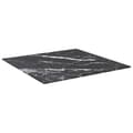 Miniatyrbillede 3 af 6: vidaXL bordplade 50x50 cm 6 mm hærdet glas med marmordesign sort -  Bordplader