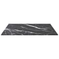 Miniatyrbillede 4 af 6: vidaXL bordplade 50x50 cm 6 mm hærdet glas med marmordesign sort -  Bordplader