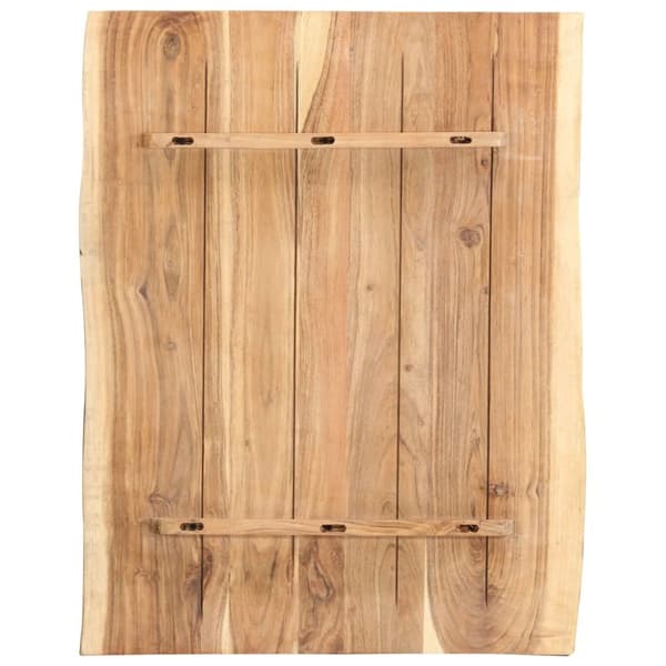 vidaXL Bordsskiva massivt akaciaträ 80x(50-60)x3,8 cm -  Bordsskivor