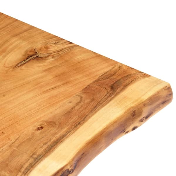 vidaXL Bordsskiva massivt akaciaträ 80x(50-60)x3,8 cm -  Bordsskivor
