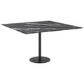 Pikkukuva 5 / 6: vidaXL Pöytälevy musta 70x70 cm 6 mm karkaistu lasi marmorikuvio -  Pöytälevyt