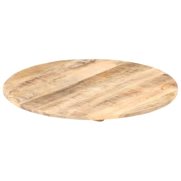 vidaXL Bordsskiva i massivt mangoträ rund 15-16 mm 60 cm -  Bordsskivor