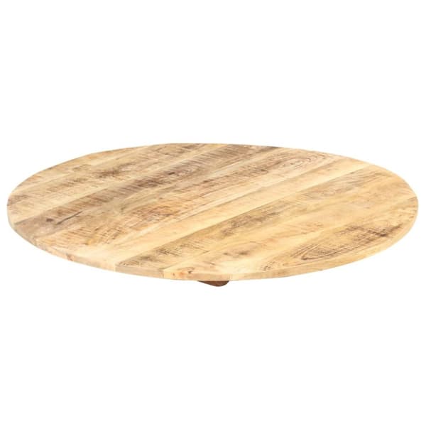 vidaXL Bordsskiva i massivt mangoträ rund 15-16 mm 60 cm -  Bordsskivor