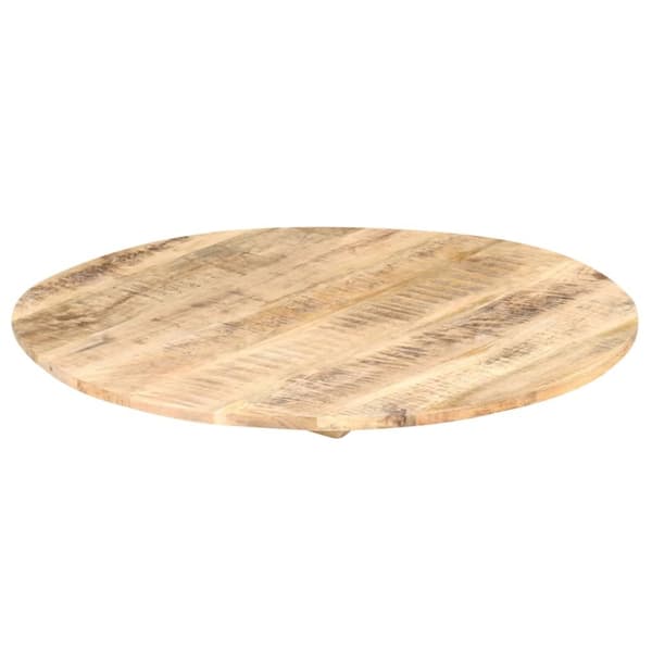 vidaXL Bordsskiva i massivt mangoträ rund 15-16 mm 60 cm -  Bordsskivor