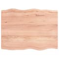 Pikkukuva 3 / 11: vidaXL Pöytälevy ruskea 80x60x(2-4)cm käsitelty täystammi elävä reuna -  Pöytälevyt