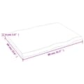 Pikkukuva 10 / 11: vidaXL Pöytälevy ruskea 80x60x(2-4)cm käsitelty täystammi elävä reuna -  Pöytälevyt