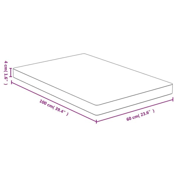 vidaXL Bordsskiva 60x100x4 cm bambu -  Bordsskivor