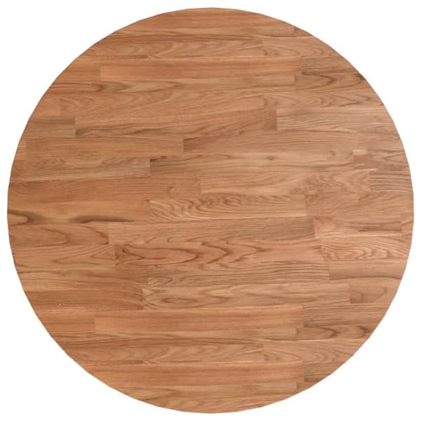 vidaXL Pyöreä pöytälevy vaaleanruskea Ø 50x1,5 cm käsitelty tammi -  Pöytälevyt