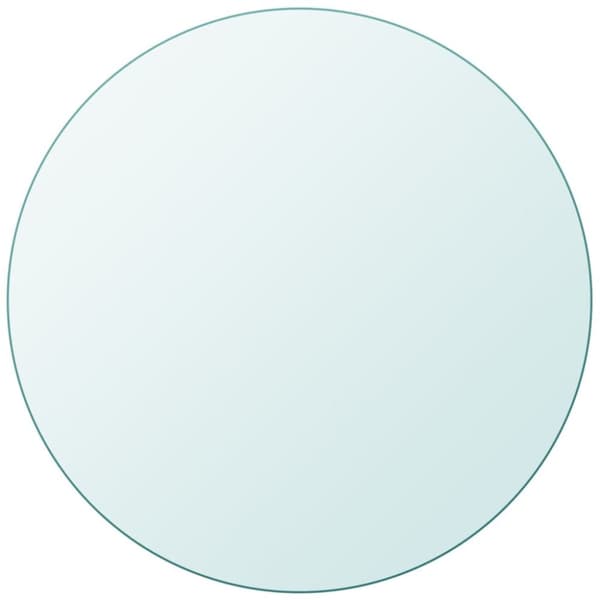 vidaXL bordplade hærdet glas rund 600 mm -  Bordplader