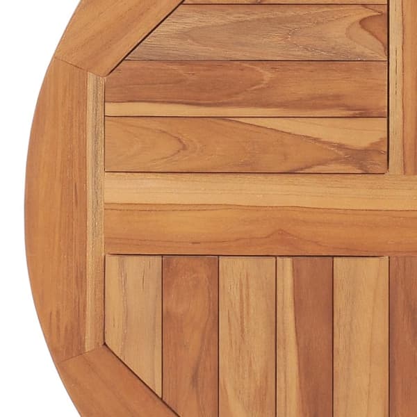 vidaXL Bordsskiva i massiv teak rund 2,5 cm 60 cm -  Bordsskivor