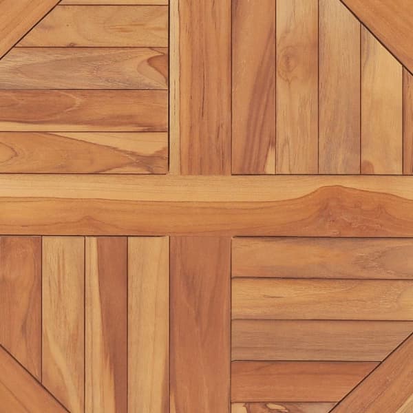 vidaXL Bordsskiva i massiv teak rund 2,5 cm 60 cm -  Bordsskivor