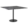 Pikkukuva 5 / 6: vidaXL Pöytälevy musta 60x60 cm 6 mm karkaistu lasi marmorikuvio -  Pöytälevyt