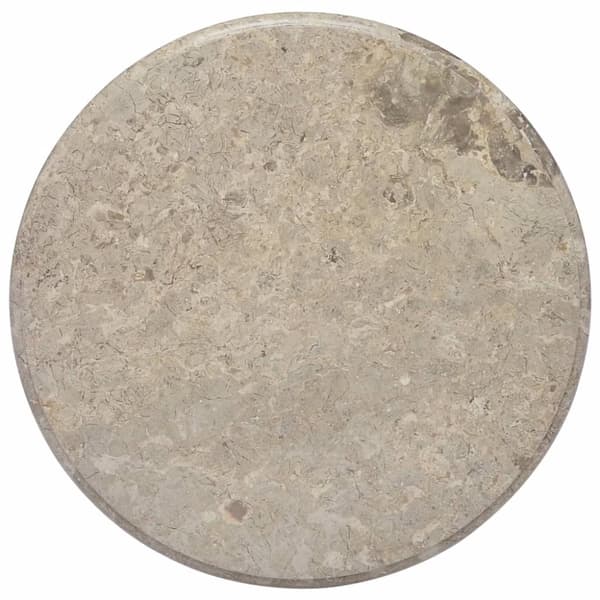 vidaXL Bordsskiva grå Ø60x2,5 cm marmor -  Bordsskivor