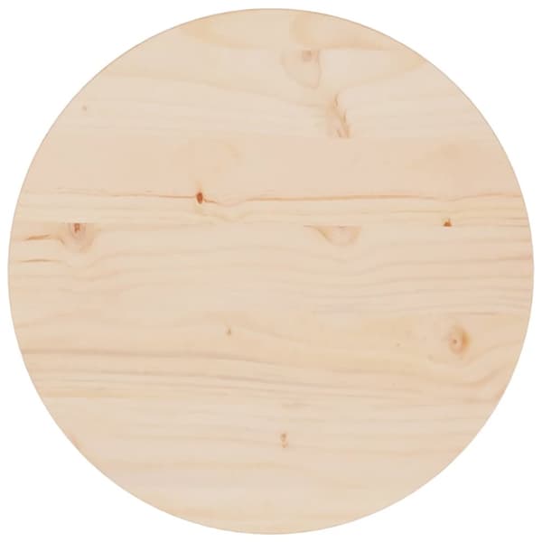 vidaXL Bordsskiva Ø40x2,5 cm massiv furu -  Bordsskivor