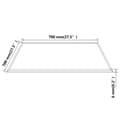 Miniatyrbillede 5 af 5: vidaXL bordplade hærdet glas firkant 700 x 700 mm -  Bordplader