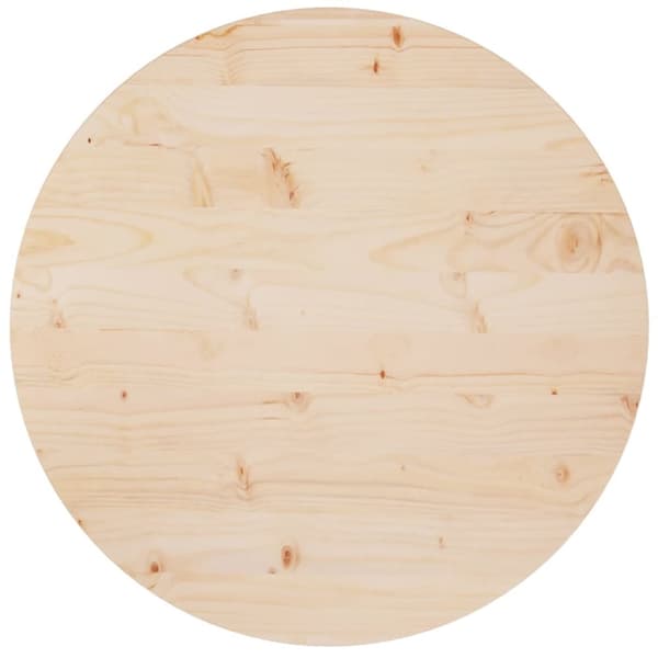 vidaXL Bordsskiva Ø70x2,5 cm massiv furu -  Bordsskivor
