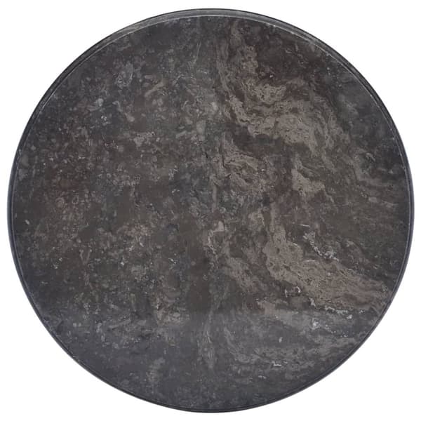 vidaXL Bordsskiva svart Ø50x2,5 cm marmor -  Bordsskivor