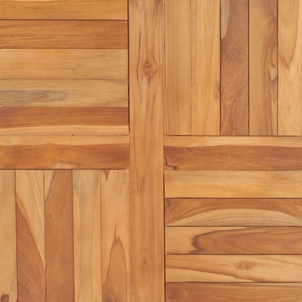 vidaXL Bordsskiva massiv teak 70x70x2,5 cm -  Bordsskivor