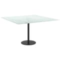 Miniatyrbild 5 av 6: vidaXL Bordsskiva vit 70x70 cm 6 mm härdat glas med marmortextur -  Bordsskivor