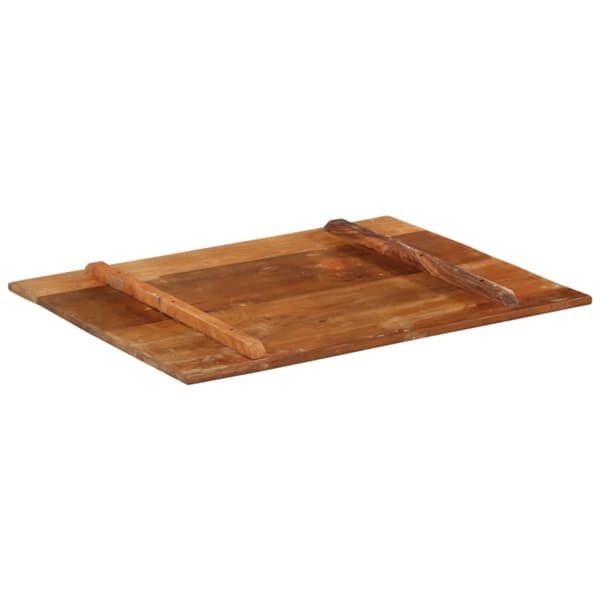 vidaXL bordplade 70x90 cm 15-16 mm rektangulær massivt genbrugstræ -  Bordplader