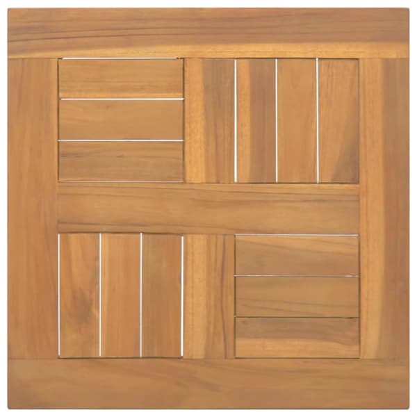 vidaXL Neliönmuotoinen pöytälevy 40x40x2,5 cm täysi tiikki -  Pöytälevyt
