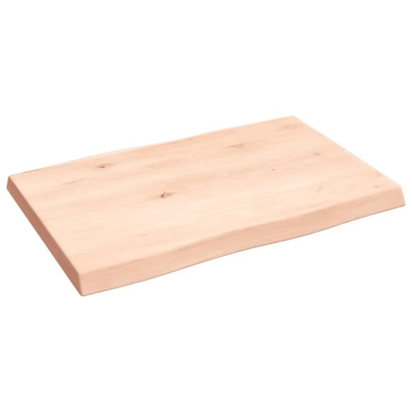vidaXL Bordsskiva 60x40x(2-4) cm obehandlad massiv ek levande kant -  Bordsskivor