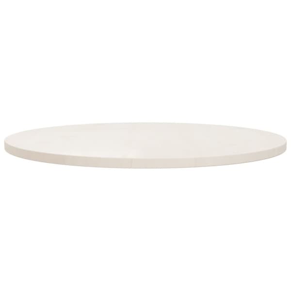 vidaXL Pöytälevy valkoinen Ø80x2,5 cm täysi mänty -  Pöytälevyt