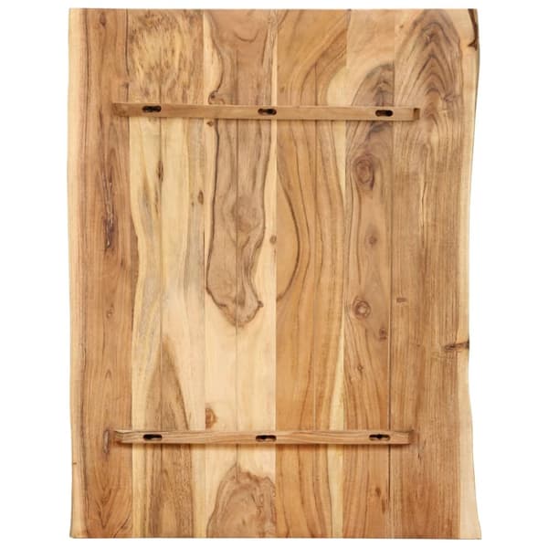 vidaXL Bordsskiva massivt akaciaträ 80x(50-60)x2,5 cm -  Bordsskivor