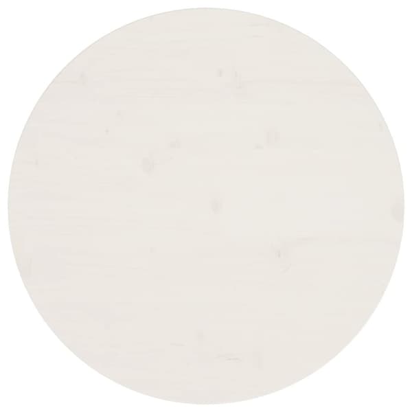 vidaXL Bordsskiva vit Ø60x2,5 cm massiv furu -  Bordsskivor