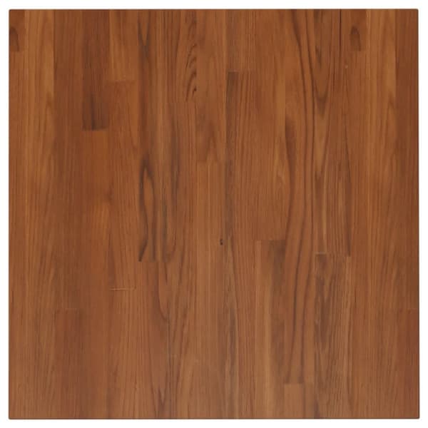vidaXL Pöytälevy neliö tummanruskea 60x60x2,5 cm käsitelty tammi - Pöytälevyt
