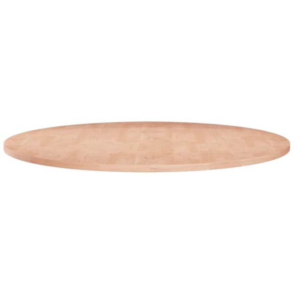 vidaXL rund bordplade Ø60x1,5 cm ubehandlet massivt egetræ -  Bordplader