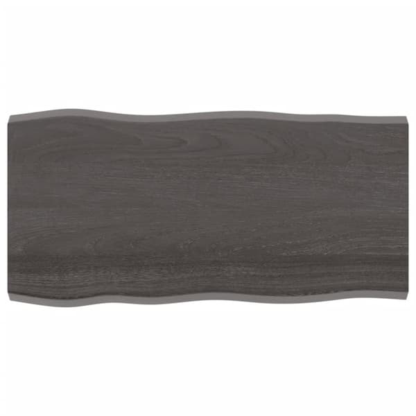 vidaXL Pöytälevy ruskea 100x50x(2-4)cm käsitelty täystammi elävä reuna -  Pöytälevyt