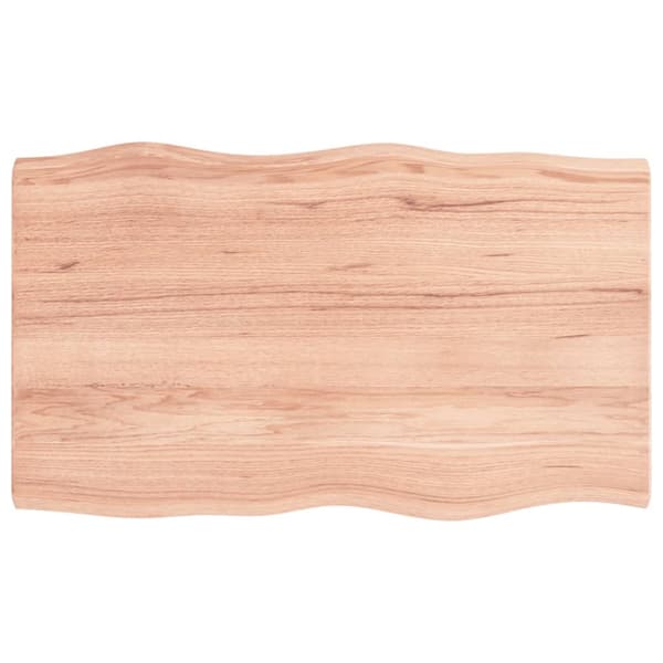 vidaXL Pöytälevy ruskea 100x60x(2-4)cm käsitelty täystammi elävä reuna -  Pöytälevyt