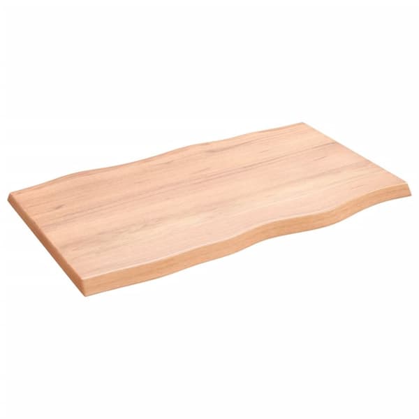 vidaXL Pöytälevy ruskea 100x60x(2-4)cm käsitelty täystammi elävä reuna -  Pöytälevyt