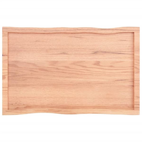vidaXL Pöytälevy ruskea 100x60x(2-4)cm käsitelty täystammi elävä reuna -  Pöytälevyt