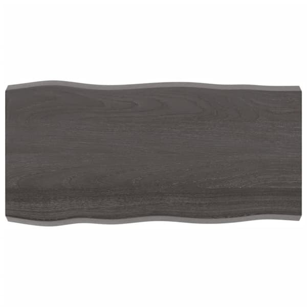 vidaXL Pöytälevy ruskea 100x50x(2-6)cm käsitelty täystammi elävä reuna -  Pöytälevyt